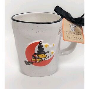 NEW 2025! Peanuts x Rae Dunn Woodstock Halloween Coffee Mug "Happy Halloween"